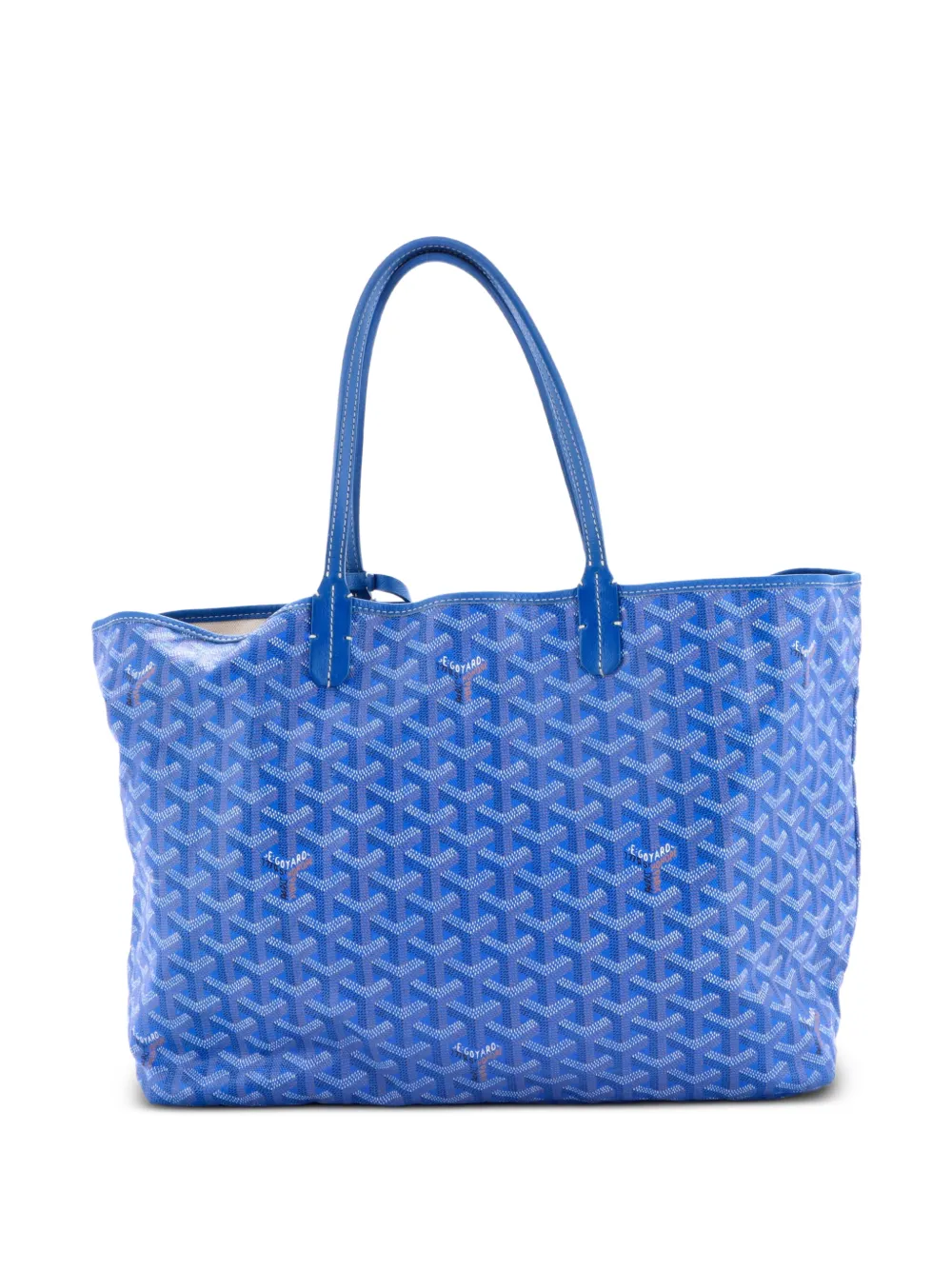  Goyard Pre-owned Saint Louis Coated Canvas Pm Tote Bag - Blue 