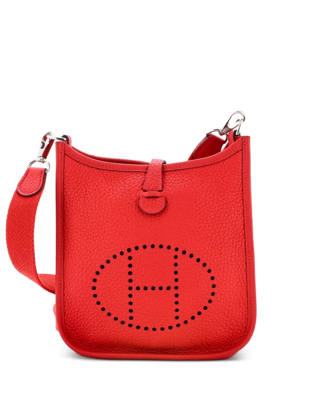 Hermès Pre-Owned Evelyne Bag Gen III Clemence TPM crossbody bag - Rosso