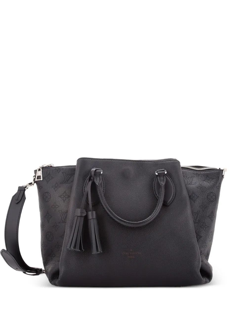 Louis Vuitton Pre-Owned Haumea Handbag Mahina Leather satchel - Nero