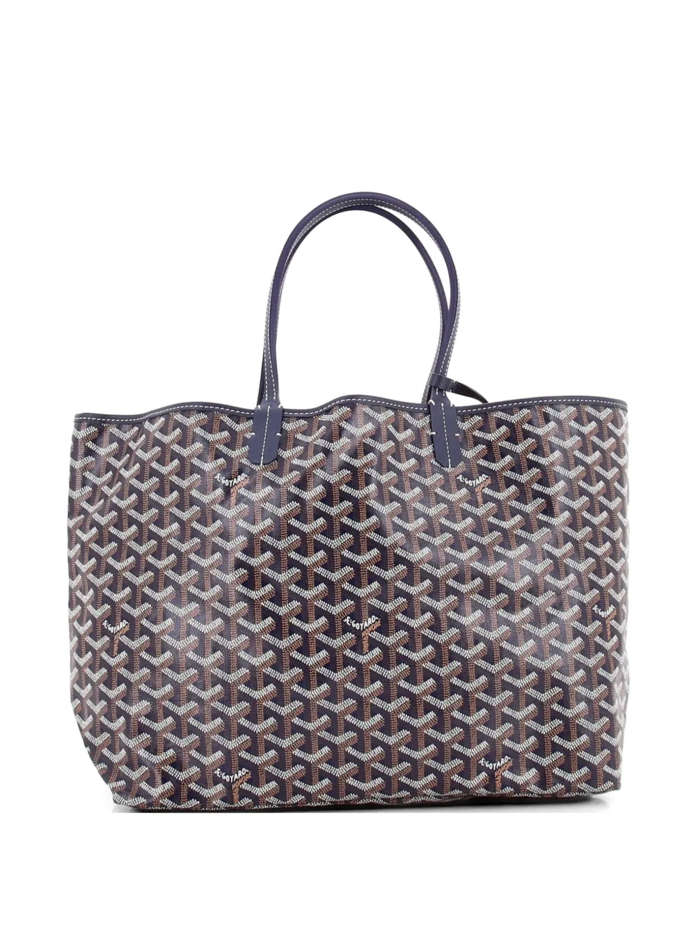  Goyard Pre-owned Saint Louis Coated Canvas Pm Tote Bag - Blue 
