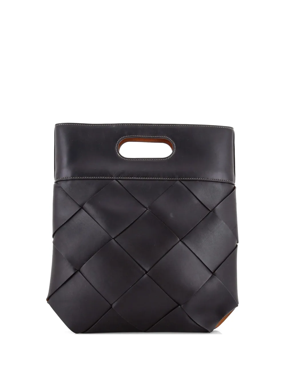 Bottega Veneta Pre-Owned Borsa tote Slip piccola in pelle con design Maxi Intrecciato - Nero