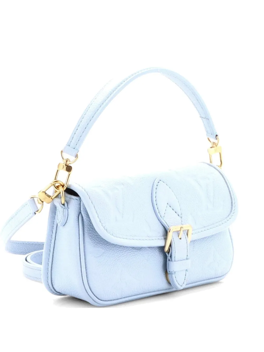 Louis Vuitton Pre-Owned Diane NM Handbag Monogram Empreinte Giant shoulder bag - Blu