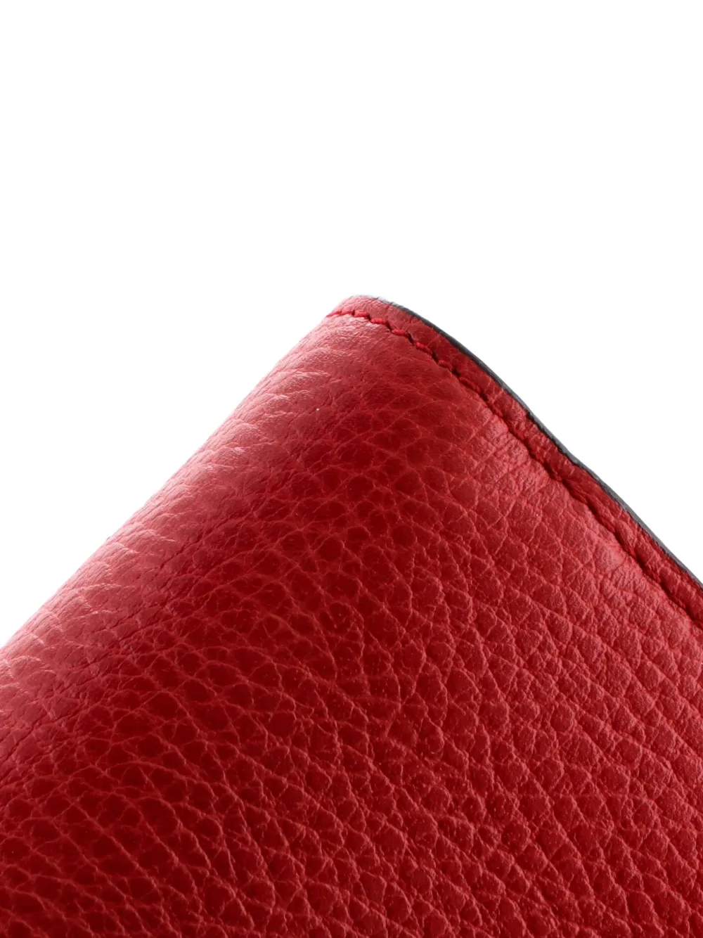 Interlocking Wallet On Chain Leather Crossbody Bag