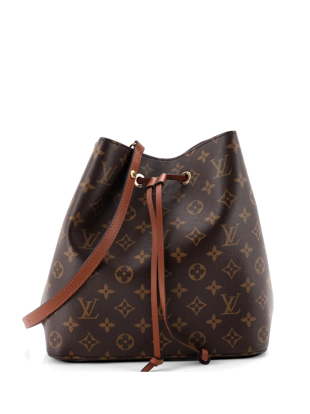 Louis Vuitton Pre-Owned NeoNoe Handbag Monogram Canvas with Leather MM bucket bag - Marrone