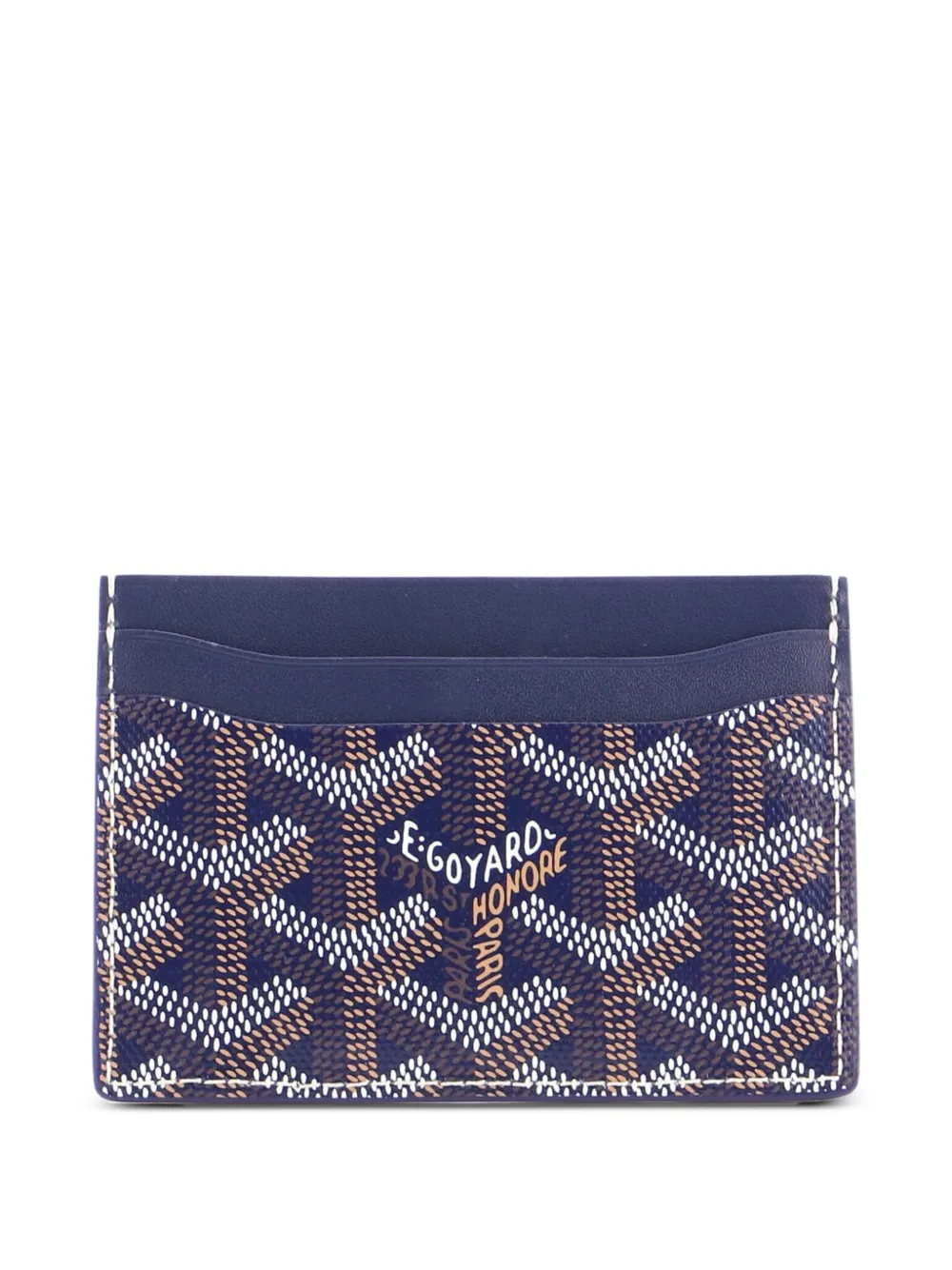 Goyard Pre-Owned Portacarte Saint Sulpice in tela cerata - Blu