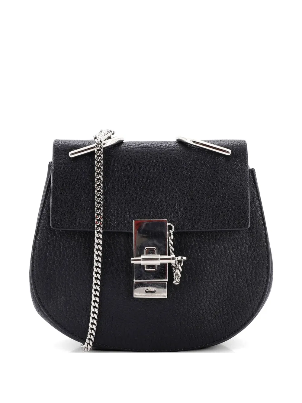 Chloé Pre-Owned Borsa a tracolla Drew mini in pelle - Nero