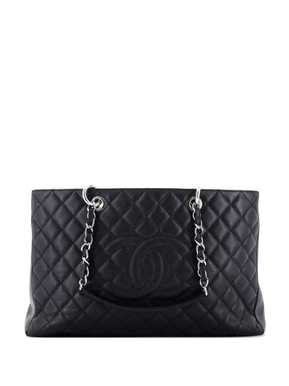 CHANEL Pre-Owned Borsa tote Grand Shopping in pelle Caviar trapuntata - Nero
