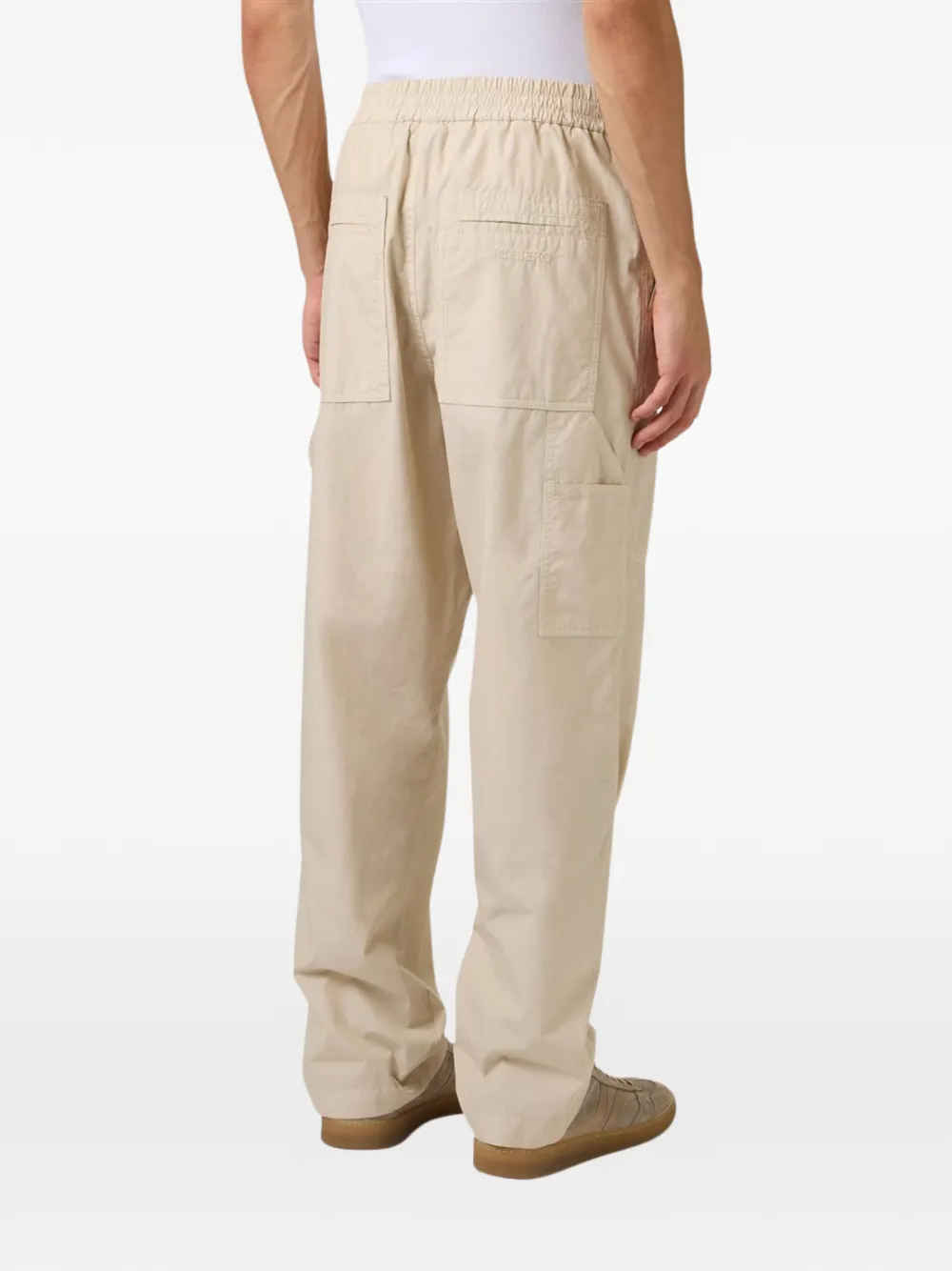 Iceberg Cargo broek met elastische tailleband Beige