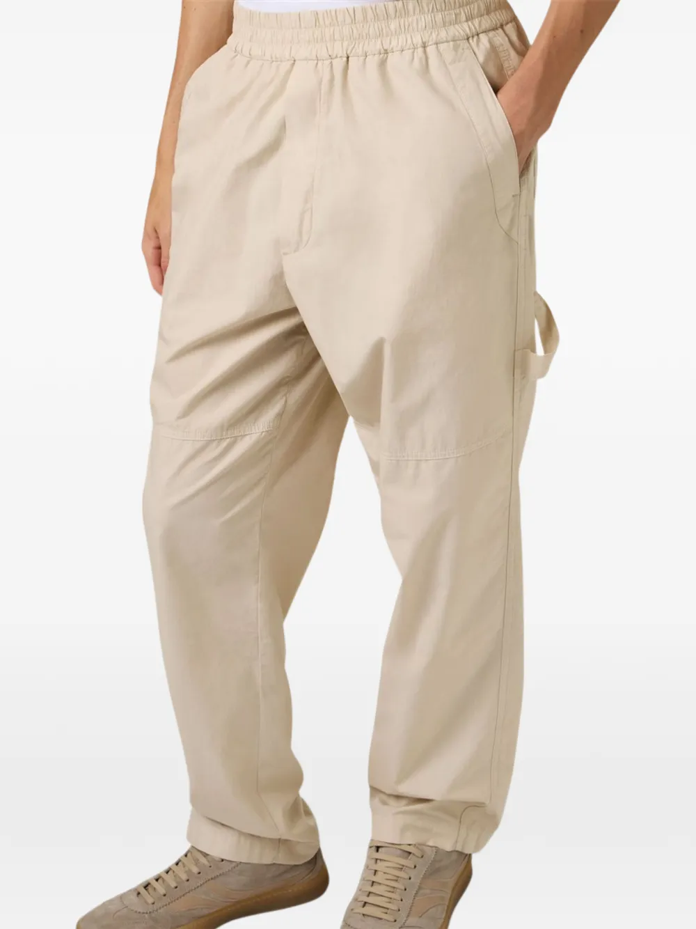 Iceberg Cargo broek met elastische tailleband Beige