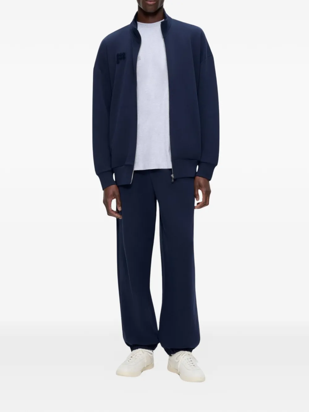 Pangaia Sweater met rits Blauw