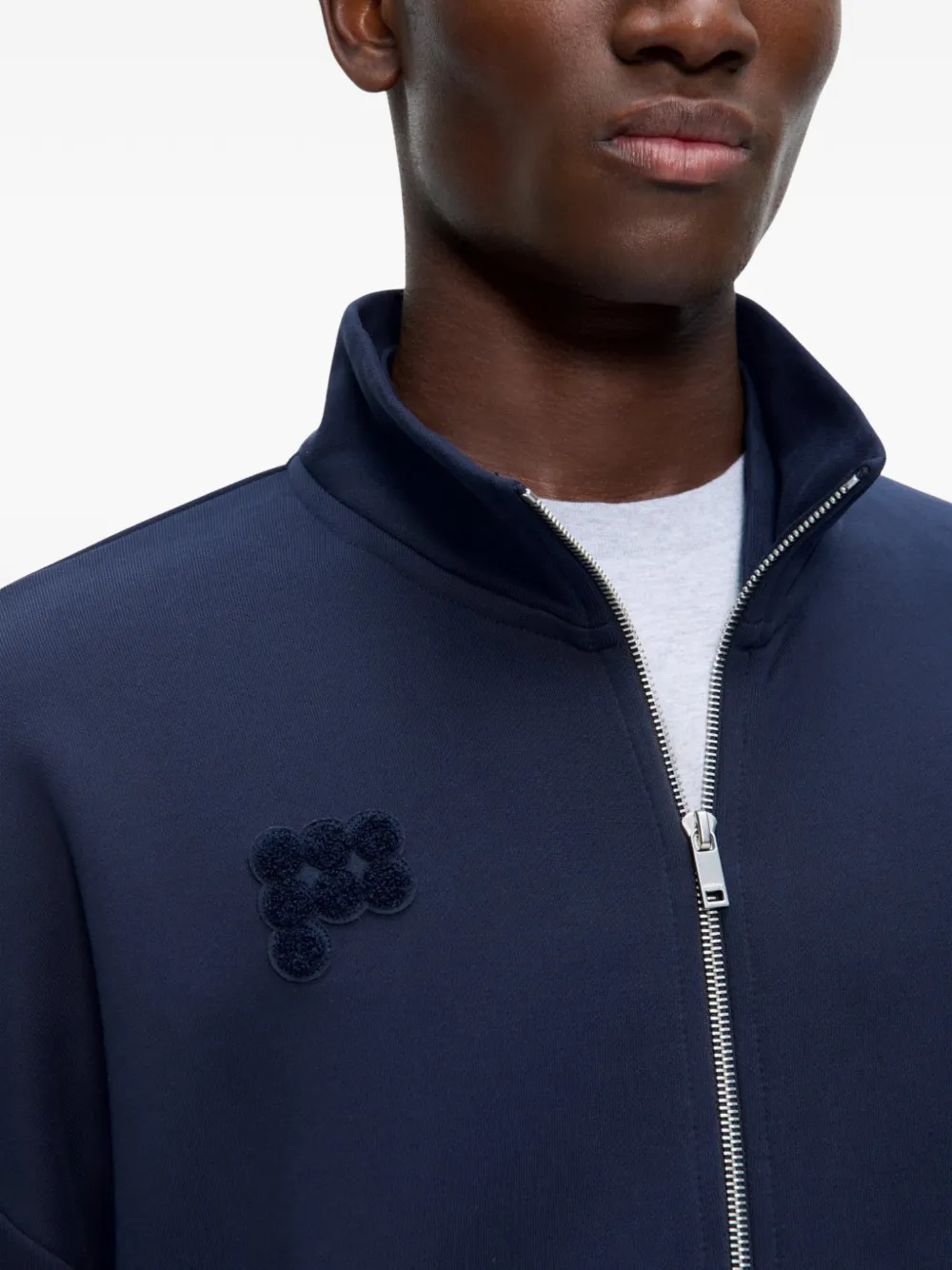Pangaia Sweater met rits Blauw