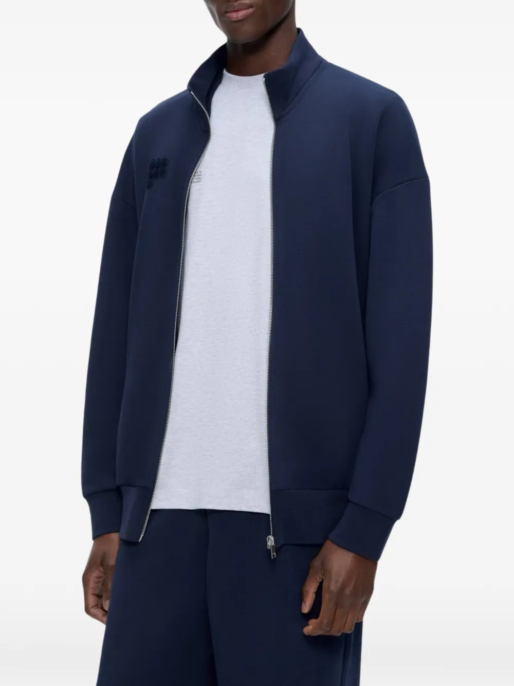Pangaia Sweater met rits Blauw