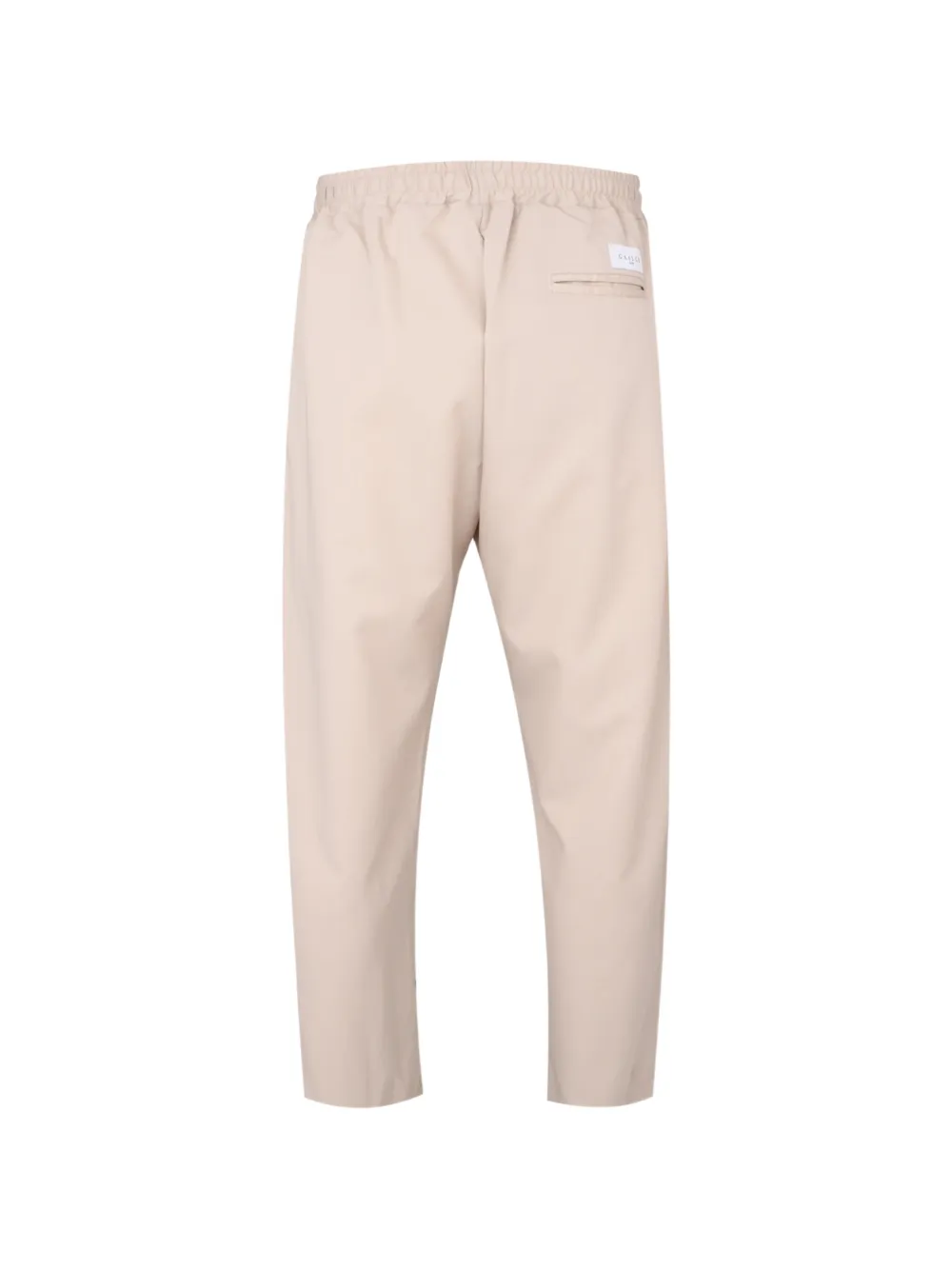 Gaëlle Paris pleated drawstring-waist trousers Beige