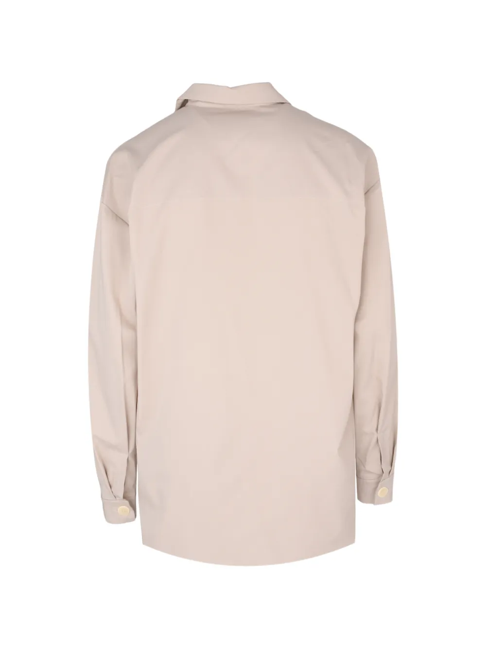 Gaëlle Paris Button-up shirtjack met borstzak Beige
