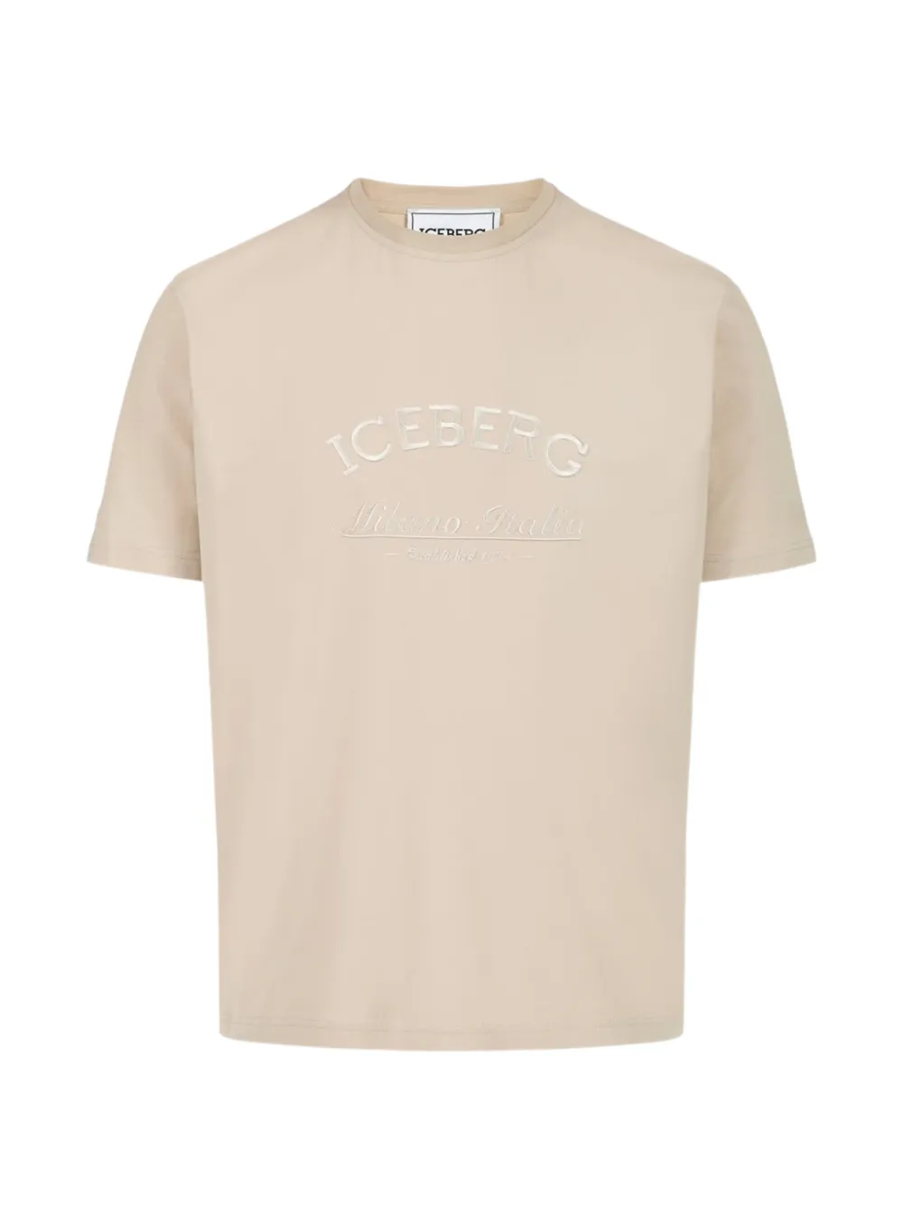 Iceberg embroidered T-shirt - Toni neutri