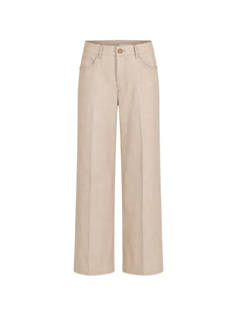 Peserico logo-patch trousers