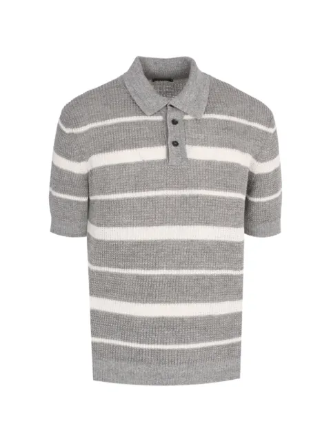 Peserico stripe-pattern waffle-knit sweater