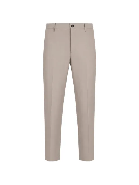 Peserico pressed-crease belt-loop trousers