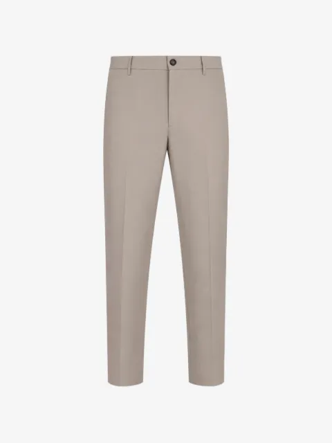Peserico pressed-crease belt-loop trousers