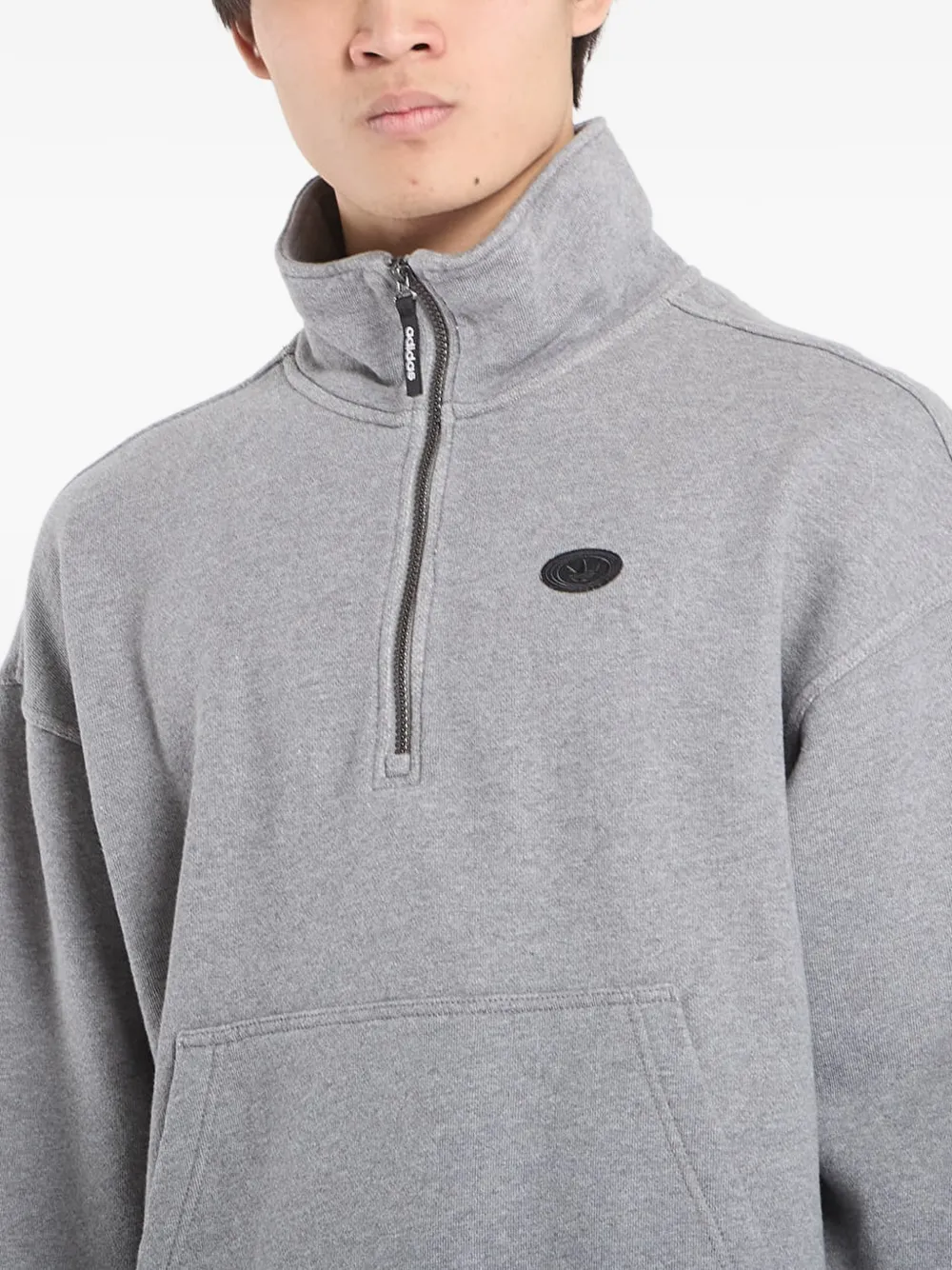 adidas Grafische sweater met rits Grijs