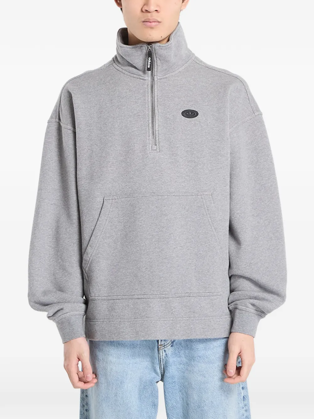 adidas graphic zipped sweatshirt - Grigio