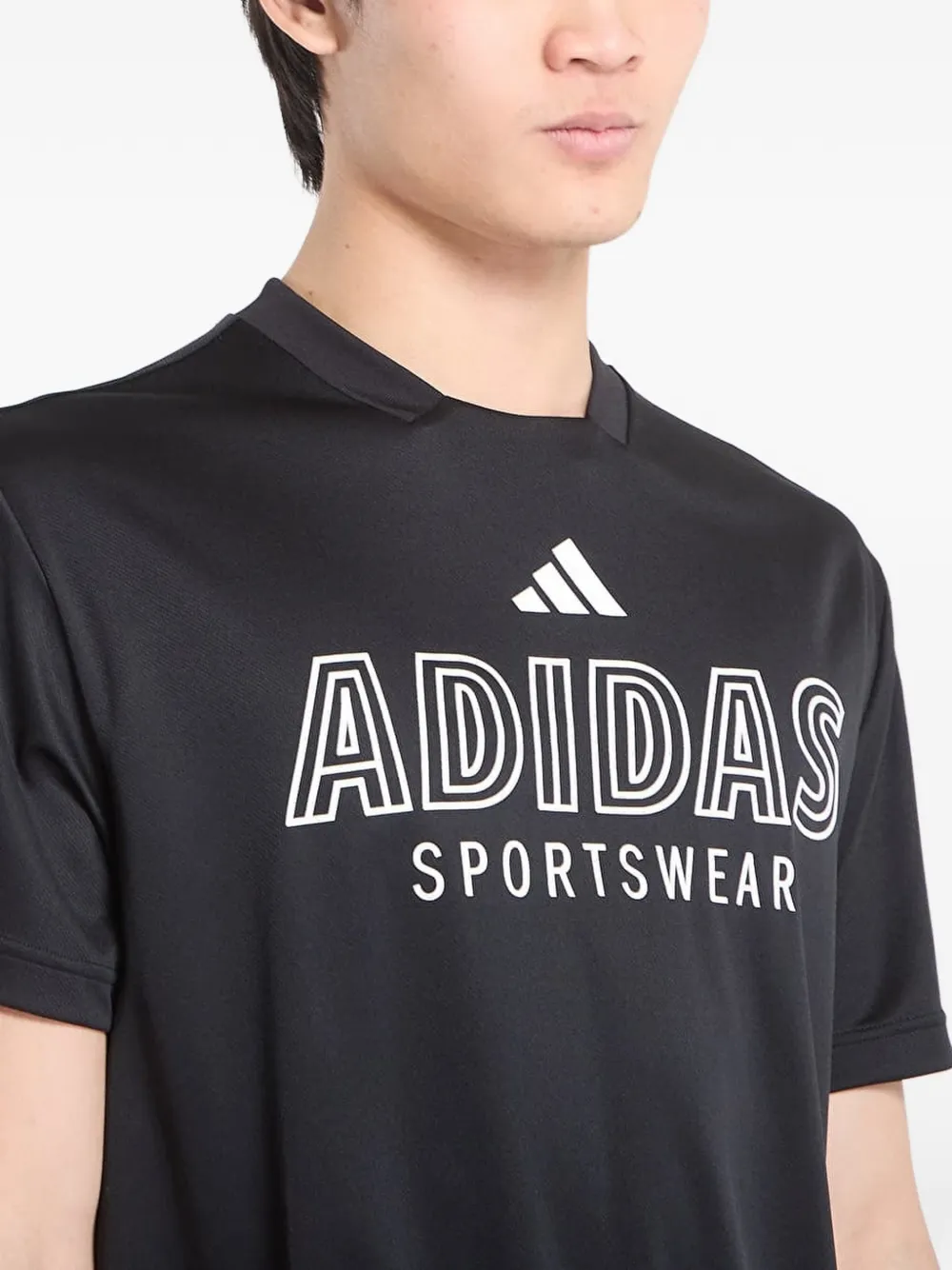 adidas M Tiro W T-shirt Zwart