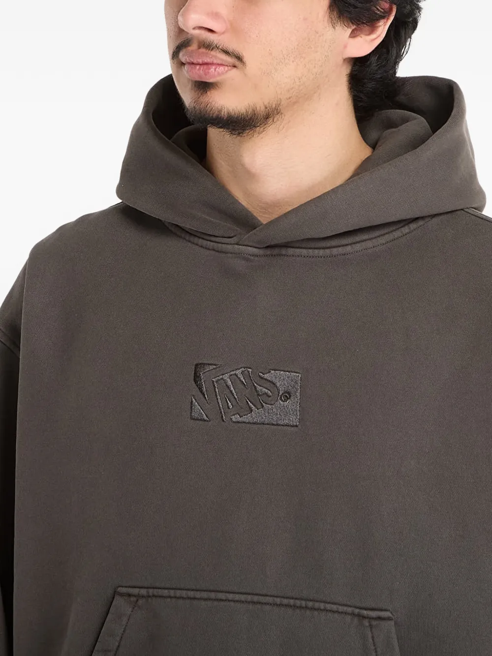 Vans Hoodie met geborduurd logo Zwart