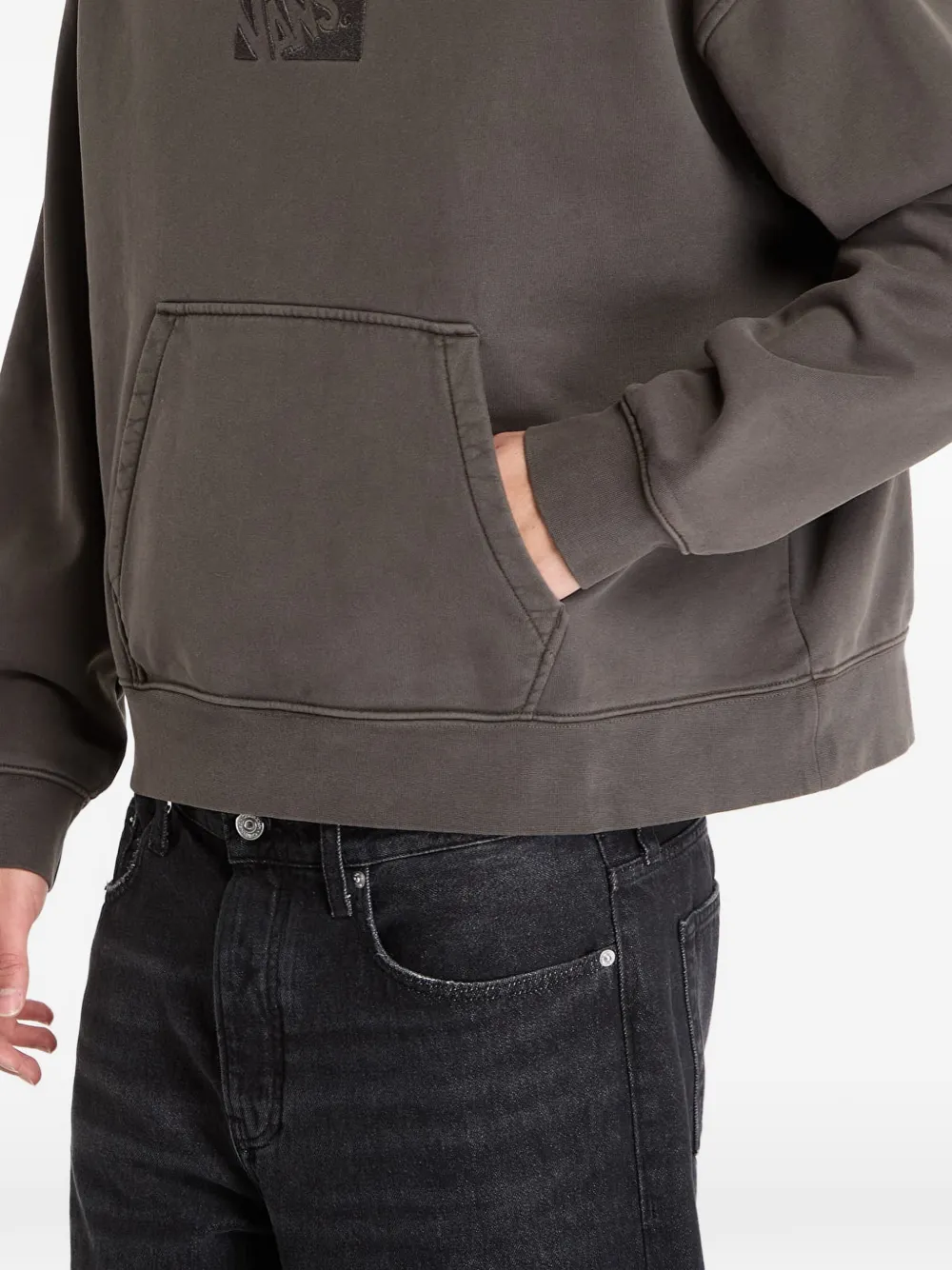 Vans Hoodie met geborduurd logo Zwart