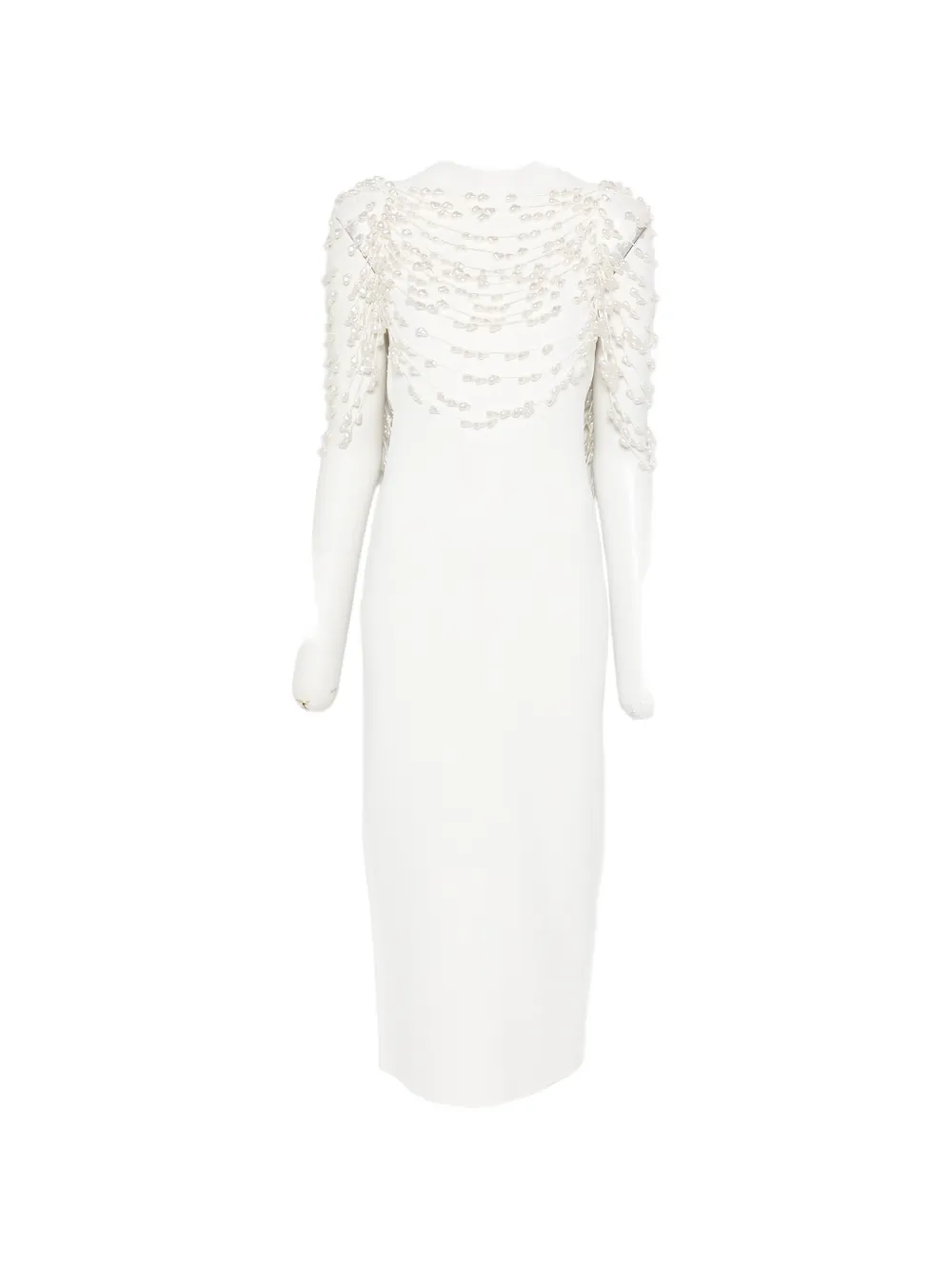 Cult Gaia Meri beaded midi dress - Weiß