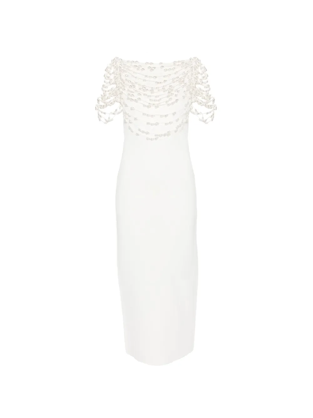 Cult Gaia Meri beaded midi dress - Bianco