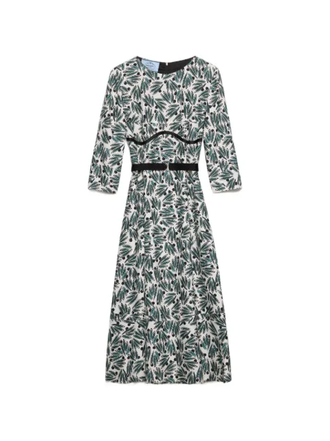 Prada printed pongé dress