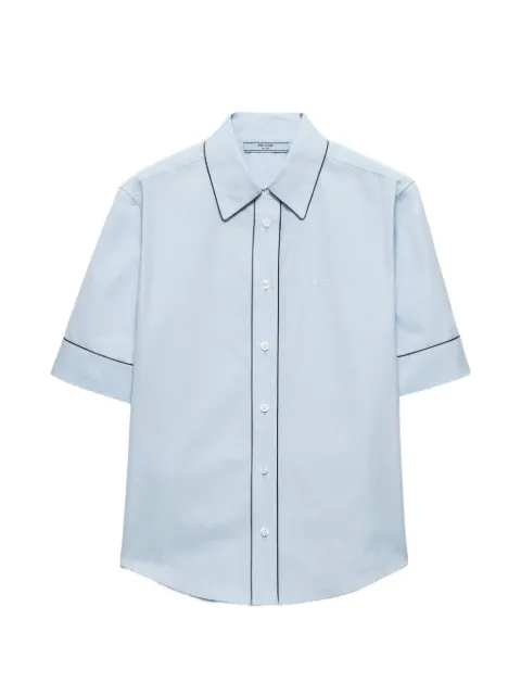 Prada short-sleeved poplin shirt
