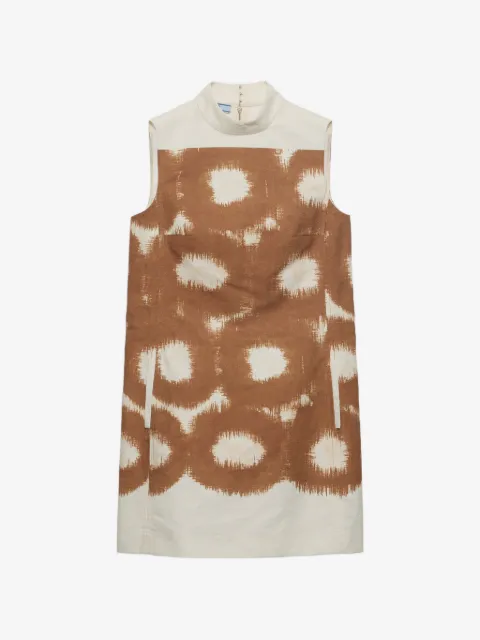 Prada printed canvas mini-dress