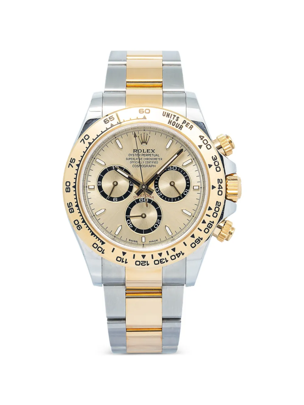 Rolex Stainless Steel Units Per Hour 40mm watch - Gold