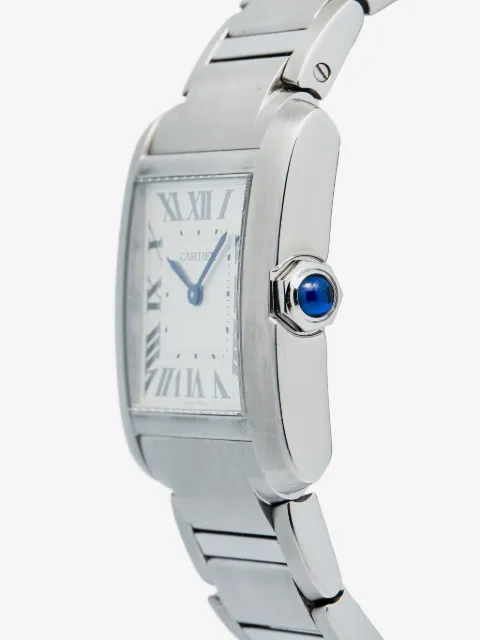 Cartier reloj Tank Francaise rectangular de acero con tacón de 20mm