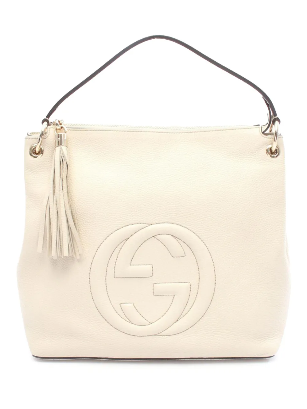 Gucci Pre-Owned 2016-2026 Large Pebbled Calfskin Soho Convertible Hobo satchel - Marrone