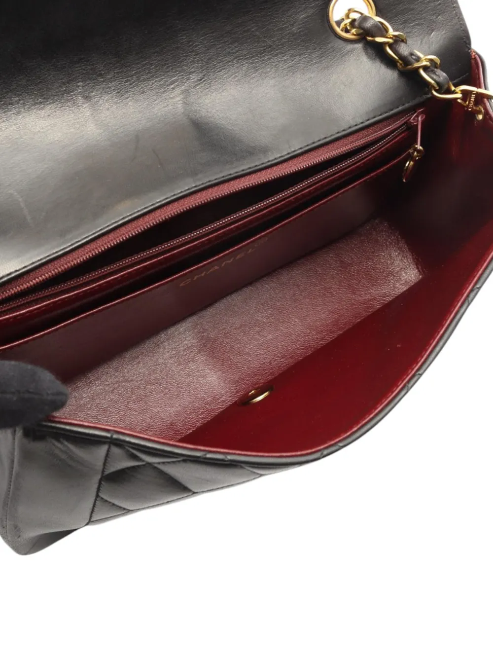 1994-1996 Medium Lambskin Diana Flap Crossbody Bag