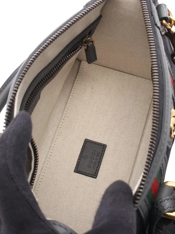 Gucci Pre-Owned 2016-2026 ミニ GGキャンバス ウェブ バウレット 