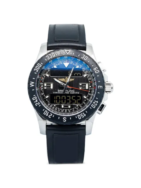 Breitling black rotating bezel airwolf Raven 43mm