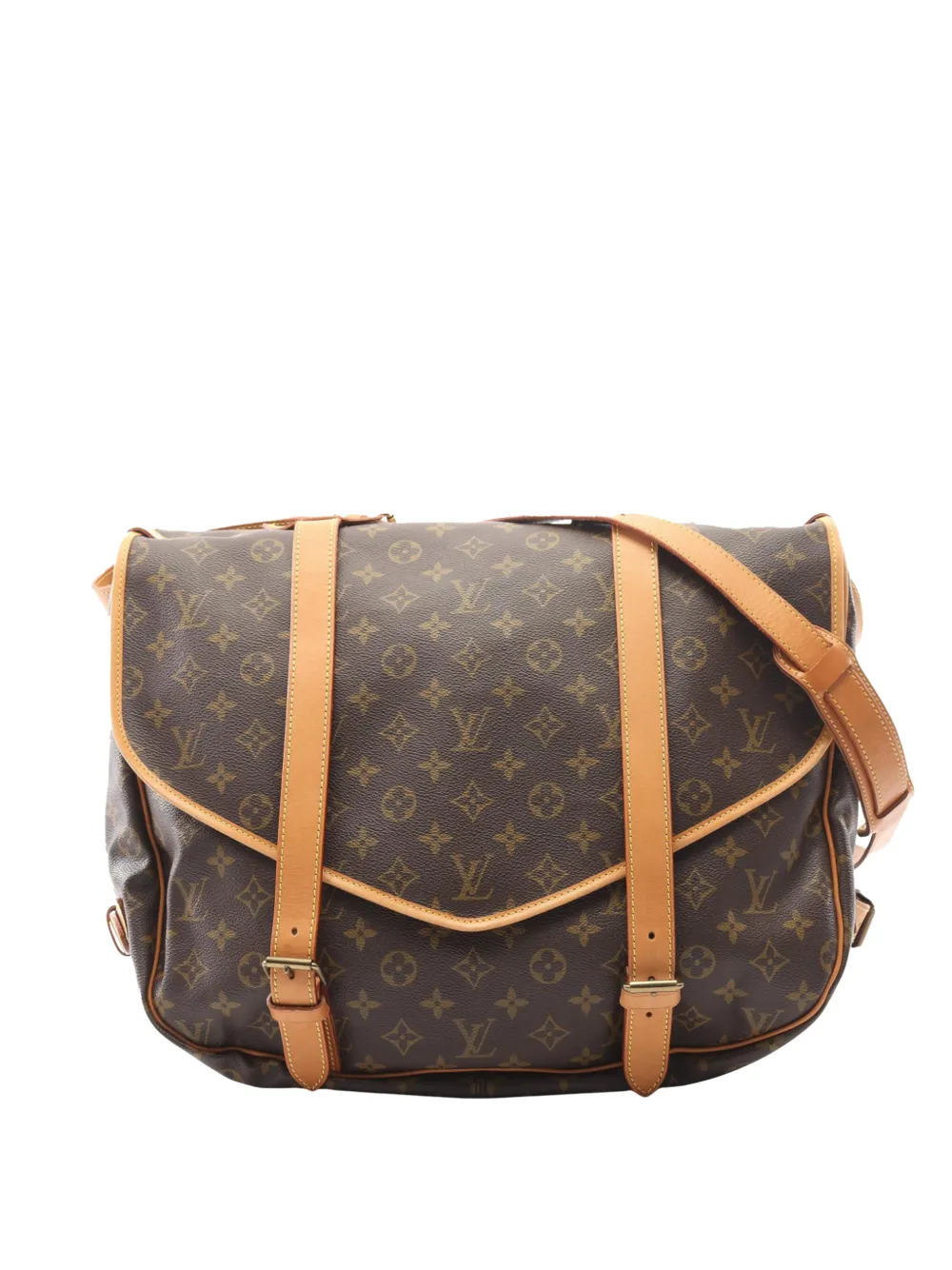Louis Vuitton Pre-Owned 1988 Monogram Saumur 43 crossbody bag - Braun