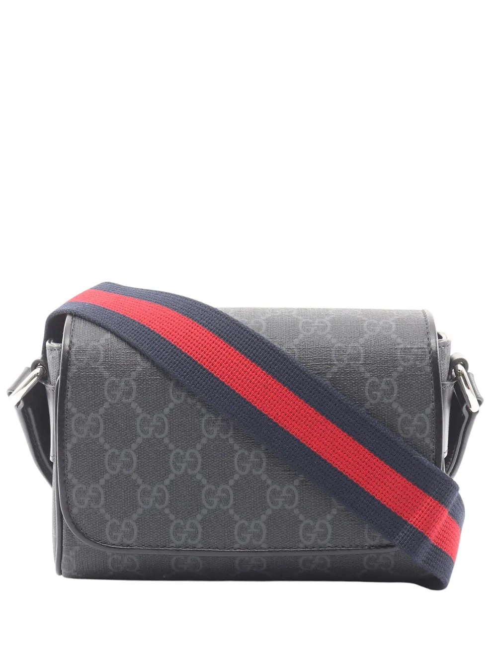 Gucci Pre-Owned 2016-2026 GG Supreme Web crossbody bag - Nero
