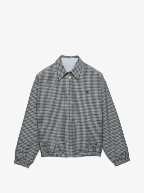 Prada checked poplin jacket