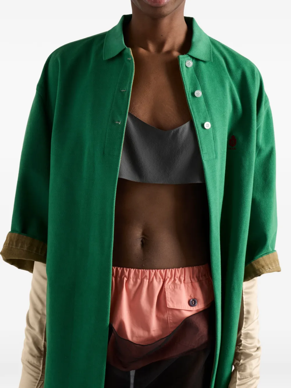Prada Popeline shorts Roze