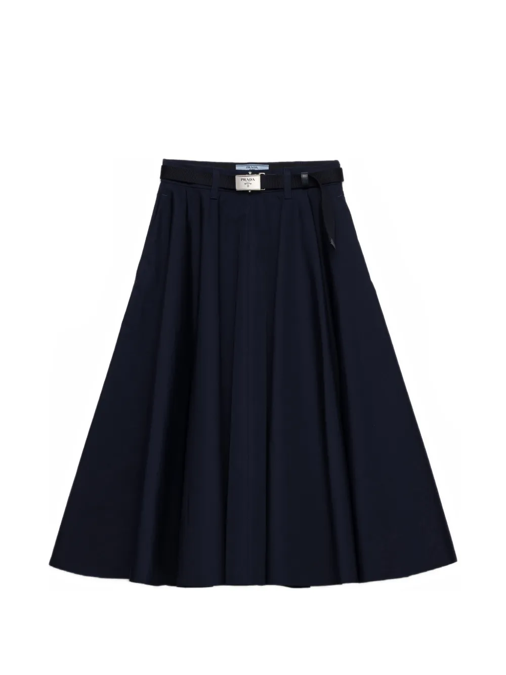 Prada - Popeline midi-rok - dames - nylon