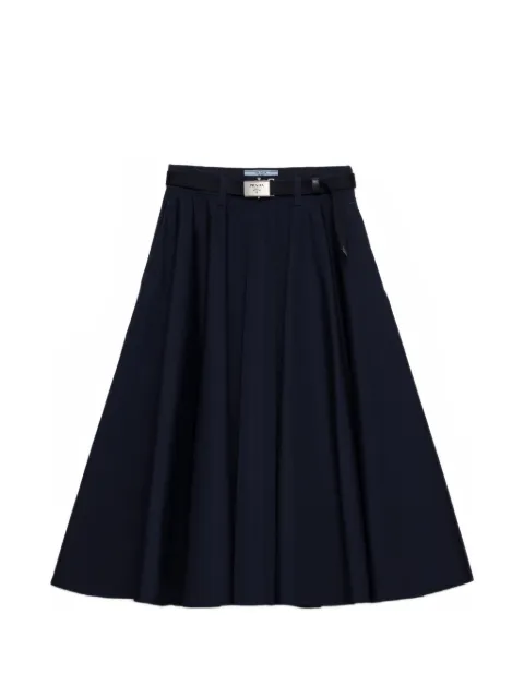 Prada Poplin midi-skirt
