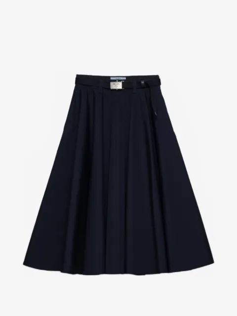 Prada poplin midi-skirt