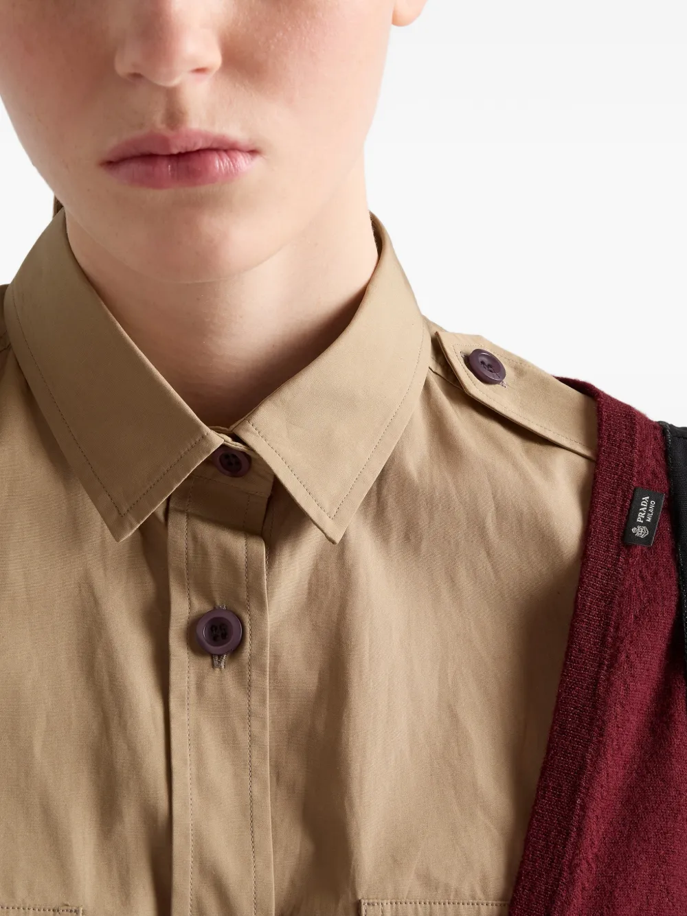 Prada Kasjmier trui met V-hals Rood