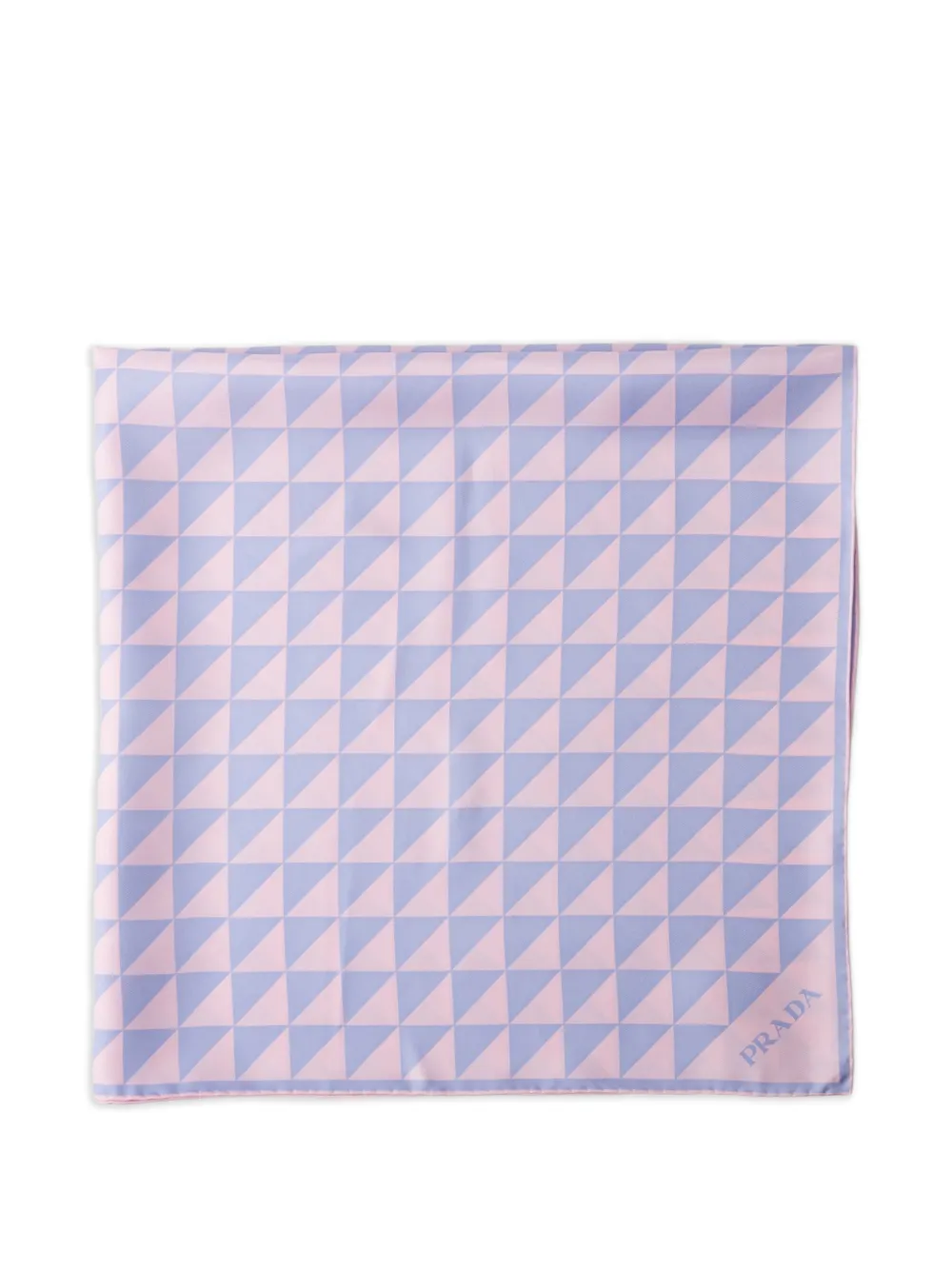 Prada Zijden twill sjaal met print Roze