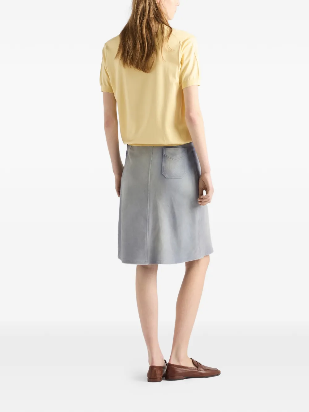 Prada Silk Crew-neck Sweater In Multi