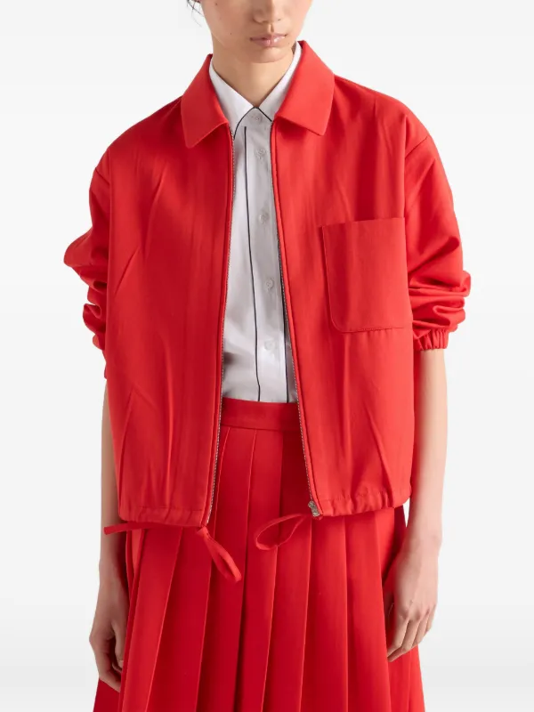 Prada short-sleeved Poplin Shirt | White | FARFETCH ZA